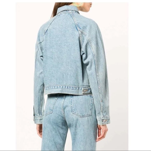 SLVRLAKE Raglan Trucker Jean Jacket Medium - Picture 8 of 10